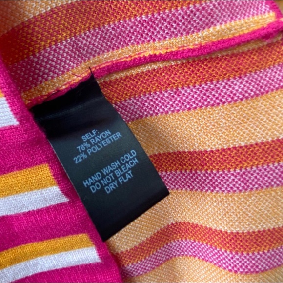 Nayeli Striped Sleeveless Bodycon Sweater Dress Sz Med - Picture 6 of 10